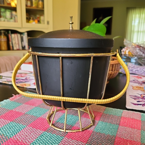 Pyrex Other - Ernest Sohn Glass And Brass Pyrex Ice Bucket